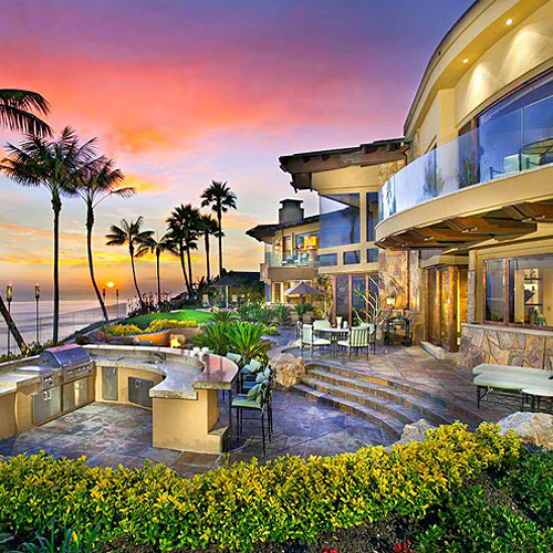 Large beachside home image