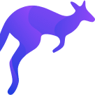 Purple kangaroo image