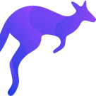 Purple kangaroo image