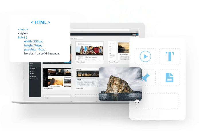 Wordpress development background image